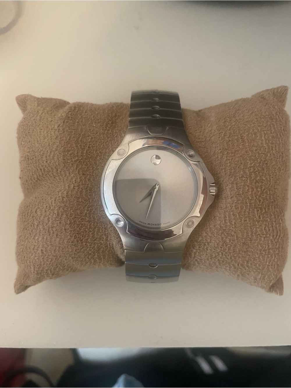 Movado Silver-Tone Museum Dial Stainless Steel Watch